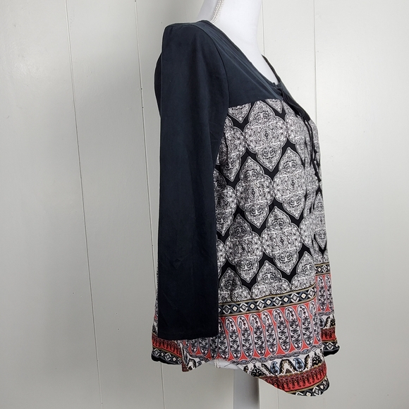NWT Timing aztec boho design shirt size large - Picture 5 of 12
